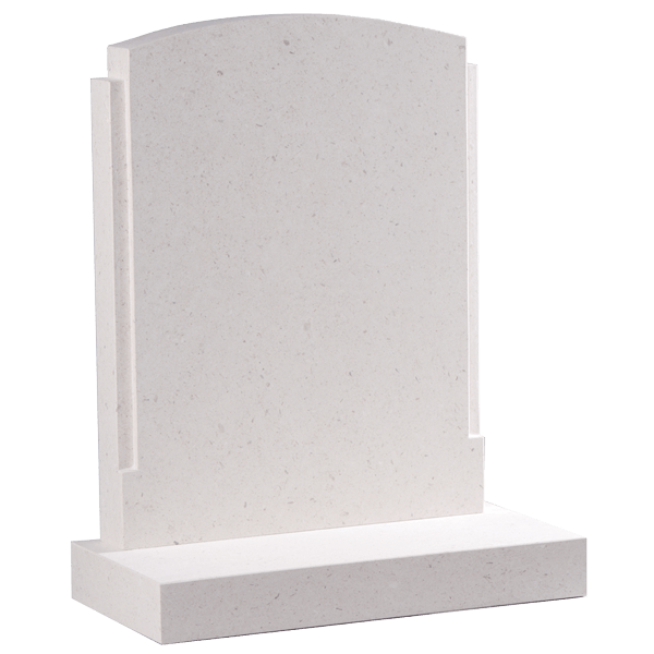 Oval Top Headstone With Shaping